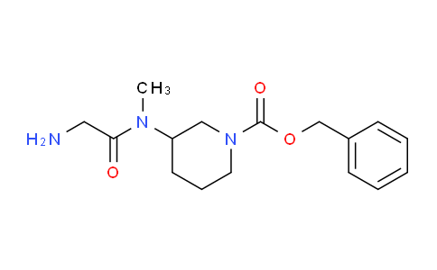 CAS No. 1353974-15-8, Benzyl 3-(2-amino-N-methylacetamido)piperidine-1-carboxylate