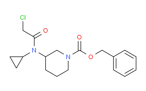 CAS No. 1353956-20-3, Benzyl 3-(2-chloro-N-cyclopropylacetamido)piperidine-1-carboxylate