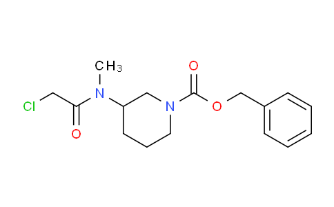 CAS No. 1353958-07-2, Benzyl 3-(2-chloro-N-methylacetamido)piperidine-1-carboxylate