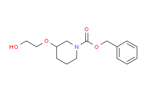 CAS No. 1353975-21-9, Benzyl 3-(2-hydroxyethoxy)piperidine-1-carboxylate