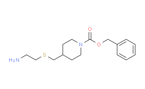 CAS No. 1353959-55-3, Benzyl 4-(((2-aminoethyl)thio)methyl)piperidine-1-carboxylate