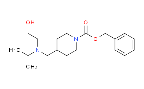 CAS No. 1353957-55-7, Benzyl 4-(((2-hydroxyethyl)(isopropyl)amino)methyl)piperidine-1-carboxylate