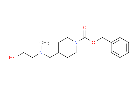 CAS No. 1353962-33-0, Benzyl 4-(((2-hydroxyethyl)(methyl)amino)methyl)piperidine-1-carboxylate
