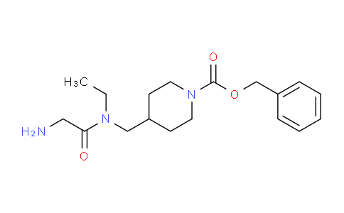CAS No. 1353960-74-3, Benzyl 4-((2-amino-N-ethylacetamido)methyl)piperidine-1-carboxylate