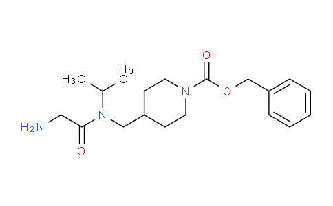 CAS No. 1353943-98-2, Benzyl 4-((2-amino-N-isopropylacetamido)methyl)piperidine-1-carboxylate