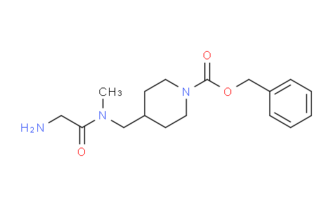 CAS No. 1353964-87-0, Benzyl 4-((2-amino-N-methylacetamido)methyl)piperidine-1-carboxylate