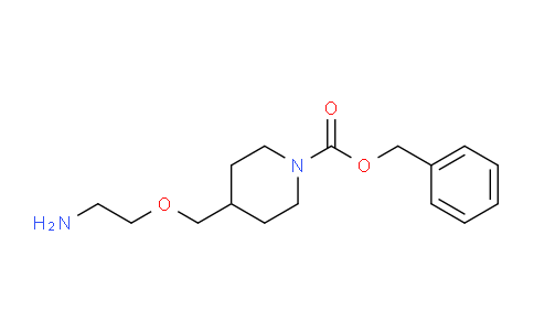 CAS No. 1353961-56-4, Benzyl 4-((2-aminoethoxy)methyl)piperidine-1-carboxylate