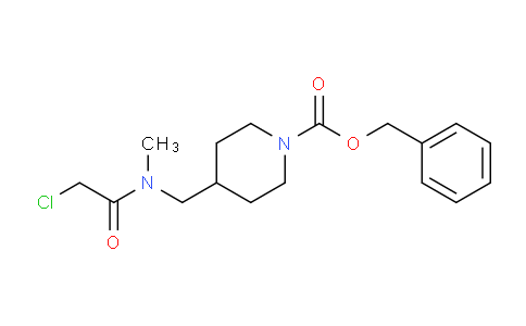 CAS No. 1353945-45-5, Benzyl 4-((2-chloro-N-methylacetamido)methyl)piperidine-1-carboxylate