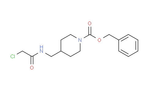 CAS No. 1353980-56-9, Benzyl 4-((2-chloroacetamido)methyl)piperidine-1-carboxylate