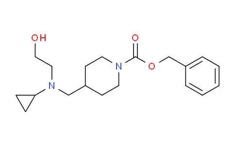 CAS No. 1353947-86-0, Benzyl 4-((cyclopropyl(2-hydroxyethyl)amino)methyl)piperidine-1-carboxylate