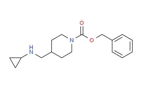 CAS No. 877858-53-2, Benzyl 4-((cyclopropylamino)methyl)piperidine-1-carboxylate