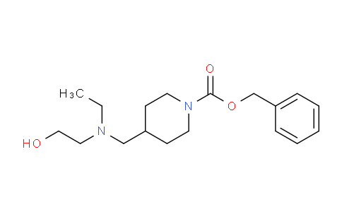 CAS No. 1353953-14-6, Benzyl 4-((ethyl(2-hydroxyethyl)amino)methyl)piperidine-1-carboxylate