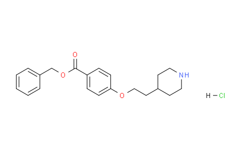 CAS No. 906744-18-1, Benzyl 4-(2-(piperidin-4-yl)ethoxy)benzoate hydrochloride
