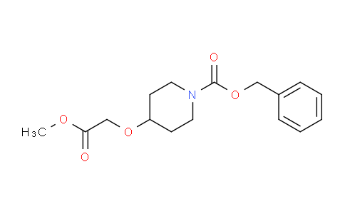 CAS No. 933477-82-8, Benzyl 4-(2-methoxy-2-oxoethoxy)piperidine-1-carboxylate