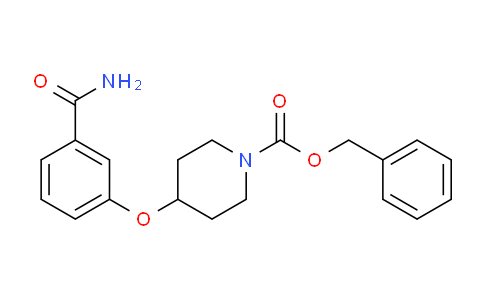 CAS No. 1823499-33-7, Benzyl 4-(3-carbamoylphenoxy)piperidine-1-carboxylate