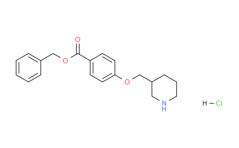 CAS No. 1219977-15-7, Benzyl 4-(piperidin-3-ylmethoxy)benzoate hydrochloride