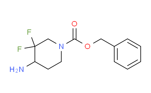 CAS No. 1255667-38-9, Benzyl 4-amino-3,3-difluoropiperidine-1-carboxylate