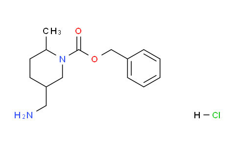 CAS No. 1823395-48-7, Benzyl 5-(aminomethyl)-2-methylpiperidine-1-carboxylate hydrochloride