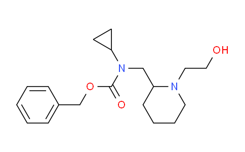 CAS No. 1353961-73-5, Benzyl cyclopropyl((1-(2-hydroxyethyl)piperidin-2-yl)methyl)carbamate