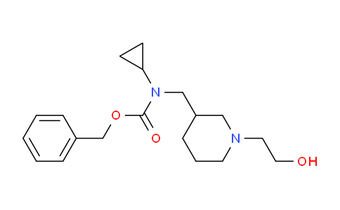 CAS No. 1353987-49-1, Benzyl cyclopropyl((1-(2-hydroxyethyl)piperidin-3-yl)methyl)carbamate