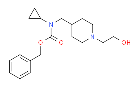CAS No. 1353961-78-0, Benzyl cyclopropyl((1-(2-hydroxyethyl)piperidin-4-yl)methyl)carbamate