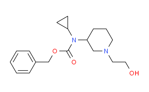 CAS No. 1353965-11-3, Benzyl cyclopropyl(1-(2-hydroxyethyl)piperidin-3-yl)carbamate