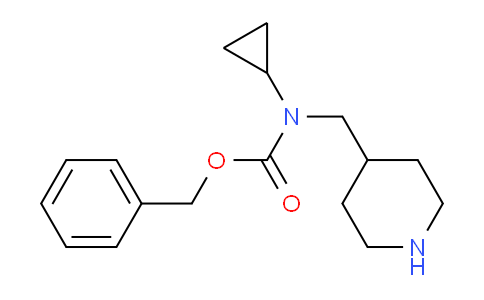 CAS No. 1353983-93-3, Benzyl cyclopropyl(piperidin-4-ylmethyl)carbamate