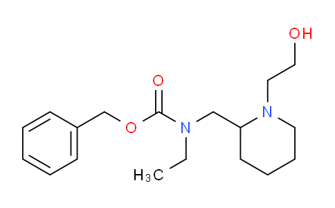 CAS No. 1353972-86-7, Benzyl ethyl((1-(2-hydroxyethyl)piperidin-2-yl)methyl)carbamate