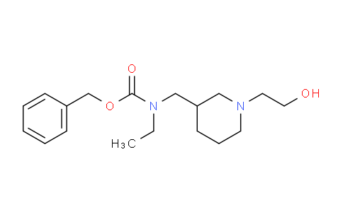 CAS No. 1353945-66-0, Benzyl ethyl((1-(2-hydroxyethyl)piperidin-3-yl)methyl)carbamate