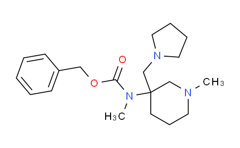 CAS No. 672310-26-8, Benzyl methyl(1-methyl-3-(pyrrolidin-1-ylmethyl)piperidin-3-yl)carbamate