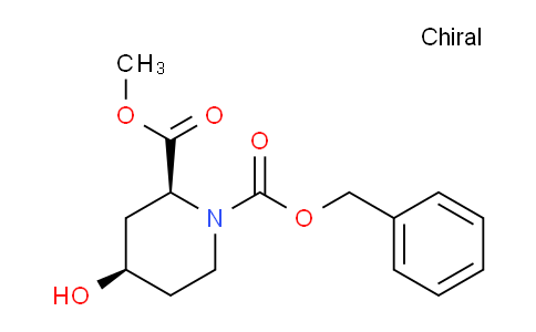 CAS No. 133192-45-7, Cis-1-benzyl 2-methyl 4-hydroxypiperidine-1,2-dicarboxylate