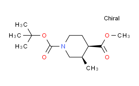 CAS No. 1334499-78-3, Cis-1-tert-butyl 4-methyl 3-methylpiperidine-1,4-dicarboxylate