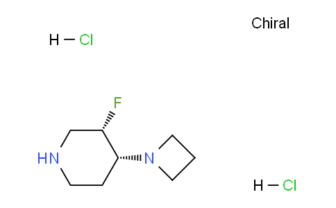 CAS No. 2105380-44-5, cis-4-(Azetidin-1-yl)-3-fluoropiperidine dihydrochloride