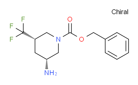 CAS No. 1270497-80-7, cis-Benzyl 3-amino-5-(trifluoromethyl)piperidine-1-carboxylate