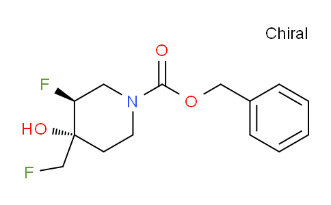 CAS No. 1932776-83-4, Cis-benzyl 3-fluoro-4-(fluoromethyl)-4-hydroxypiperidine-1-carboxylate