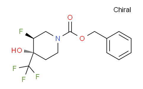 CAS No. 1951439-26-1, Cis-benzyl 3-fluoro-4-hydroxy-4-(trifluoromethyl)piperidine-1-carboxylate