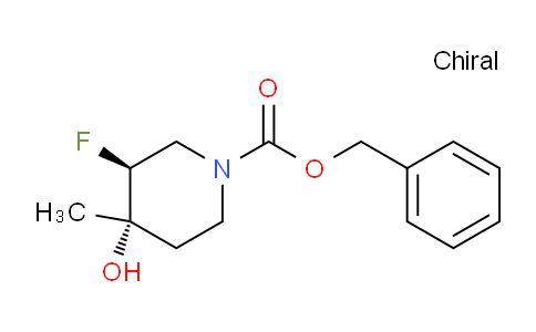 CAS No. 1678510-36-5, Cis-benzyl 3-fluoro-4-hydroxy-4-methylpiperidine-1-carboxylate