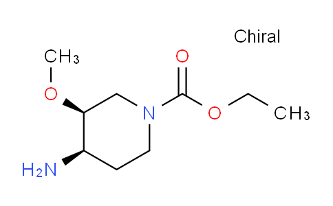 CAS No. 156970-97-7, cis-Ethyl 4-amino-3-methoxypiperidine-1-carboxylate
