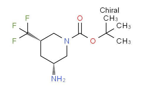 CAS No. 1392473-89-0, cis-tert-Butyl 3-amino-5-(trifluoromethyl)piperidine-1-carboxylate