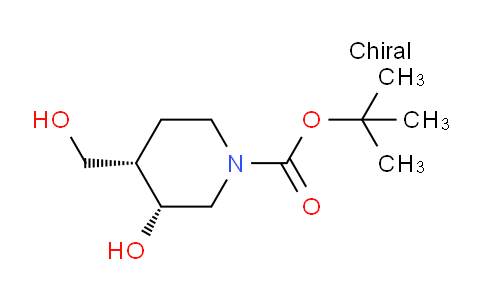 CAS No. 852358-78-2, cis-tert-butyl 3-hydroxy-4-(hydroxymethyl)piperidine-1-carboxylate