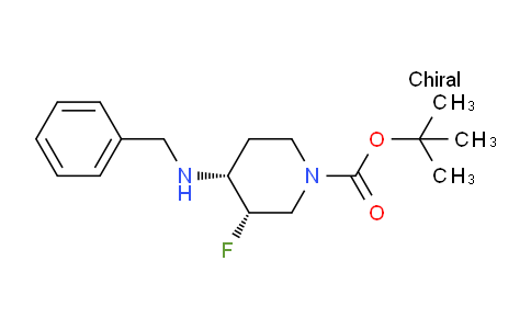 CAS No. 211108-53-1, cis-tert-Butyl 4-(benzylamino)-3-fluoropiperidine-1-carboxylate