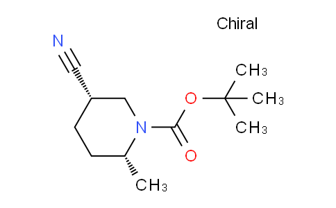 CAS No. 1253200-84-8, cis-tert-Butyl 5-cyano-2-methylpiperidine-1-carboxylate