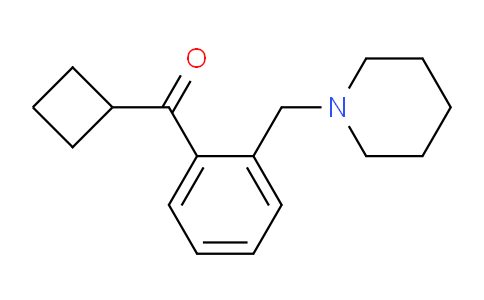 CAS No. 898773-85-8, Cyclobutyl 2-(piperidinomethyl)phenyl ketone
