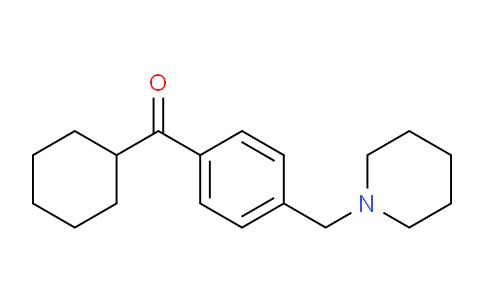 CAS No. 898775-77-4, Cyclohexyl 4-(piperidinomethyl)phenyl ketone