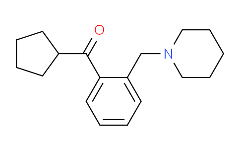 CAS No. 898773-87-0, Cyclopentyl 2-(piperidinomethyl)phenyl ketone