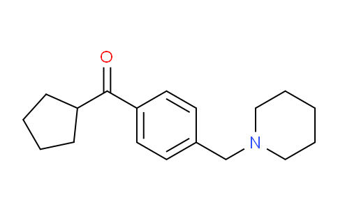 CAS No. 898775-75-2, Cyclopentyl 4-(piperidinomethyl)phenyl ketone