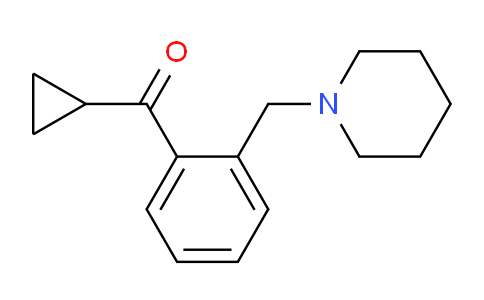 CAS No. 898773-83-6, Cyclopropyl 2-(piperidinomethyl)phenyl ketone