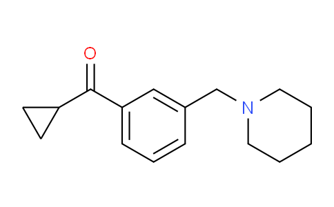 CAS No. 898793-66-3, Cyclopropyl 3-(piperidinomethyl)phenyl ketone