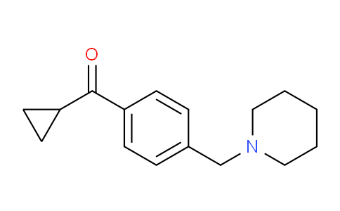 CAS No. 898775-71-8, Cyclopropyl 4-(piperidinomethyl)phenyl ketone