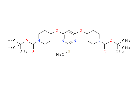CAS No. 1261231-38-2, di-tert-Butyl 4,4'-((2-(methylthio)pyrimidine-4,6-diyl)bis(oxy))bis(piperidine-1-carboxylate)